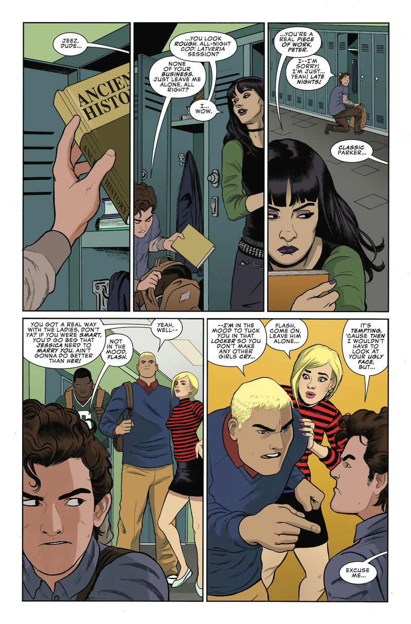 Illustration for article titled Peter Parker mentors his teenage self in this Spectacular Spider-Man exclusive